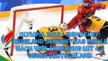 OLYMPIA 2018 - EISHOCKEY: RUSSLAND GEWINNT DAS FINALE NACH VERLÄNGERUNG MIT 4:3 GEGEN DEUTSCHLAND