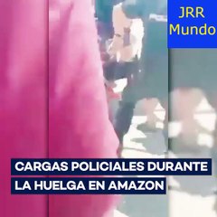 Noticia | La policía carga contra los huelguistas de Amazon en Madrid