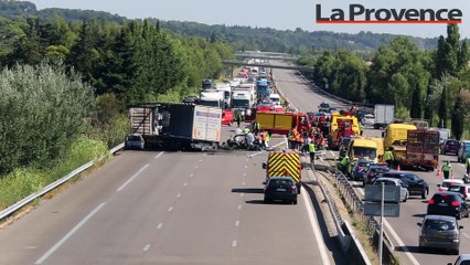Vaucluse : une portion de l'A7 fermée après un grave accident faisant 3 morts et 2 blessés à Vedène