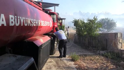 Evler ve otellere yaklaşan yangın mahalleliyi korkuttu - MUĞLA