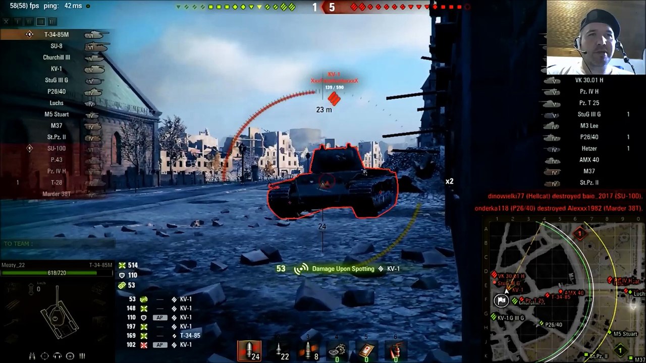 I am officialy back, 1 vs 14! ft.Meaty_22 | WoT - MVoF ep.01