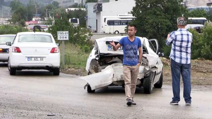 Samsun'da trafik kazaları: 7 yaralı
