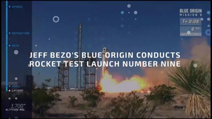 Jeff Bezo's Blue Origin Conducts Rocket Test Launch Number Nine