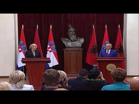 Meta konferencë me presidenten kroate: Kroacia mbështet hapjen e negociatave për Shqipërinë