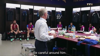 Didier Deschamps Half Time Talk vs Croatia!