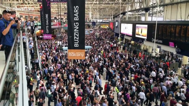 Thousands stranded at Waterloo station due to delays and cancellations