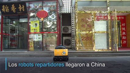 Robots repartidores llegan a China