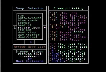 Michael Jackson "Billie Jean" Commodore 64 Stereo Sid Player Keyboard