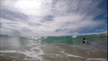 Il croise un requin alors qu'il se baigne avec sa fille