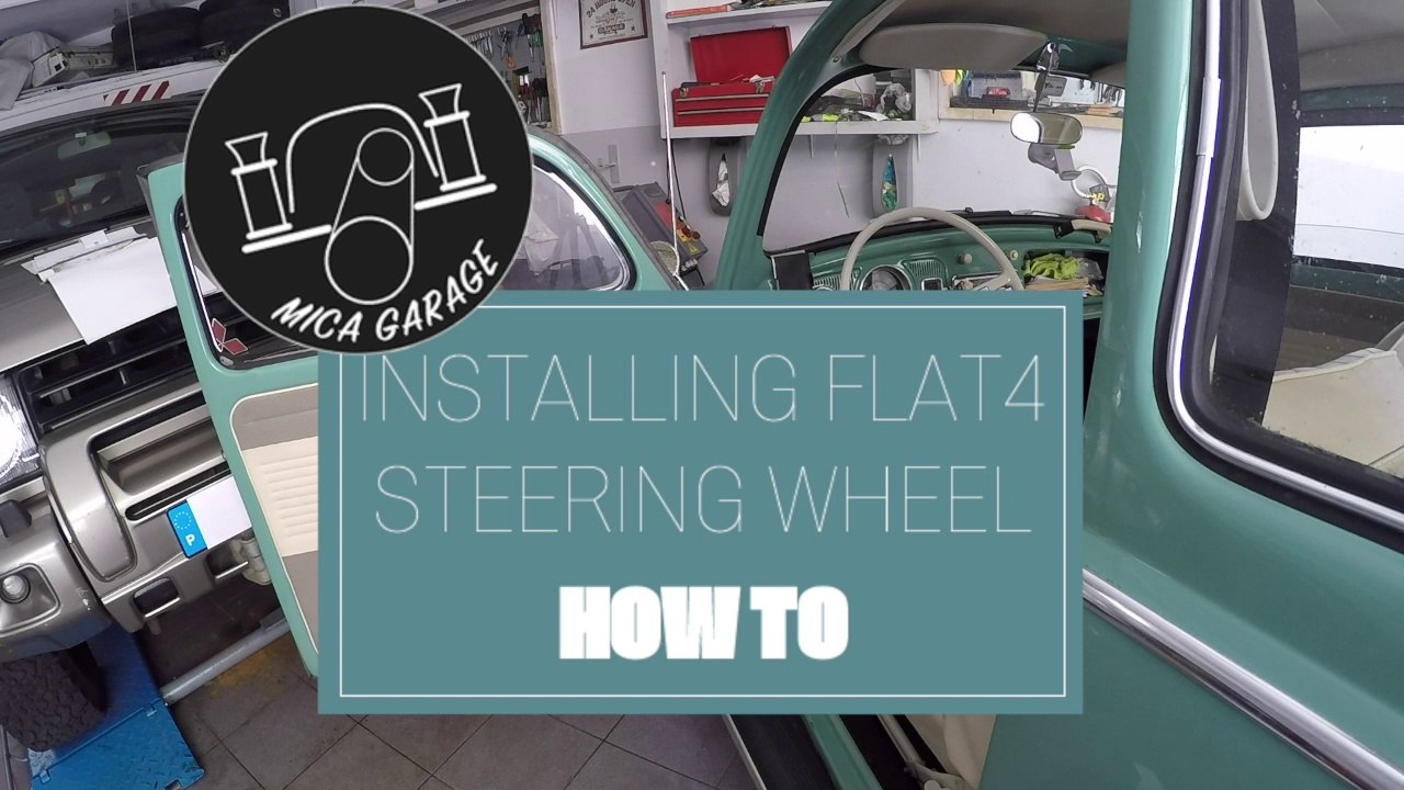 VW Beetle 1963 - Intalling Flat4 Steering Wheel - DIY