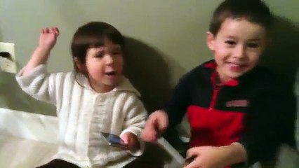 Two desperate toddlers use Siri for obvious reasons