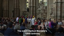 Westminster Abbey dedicates memorial stone to Mandela