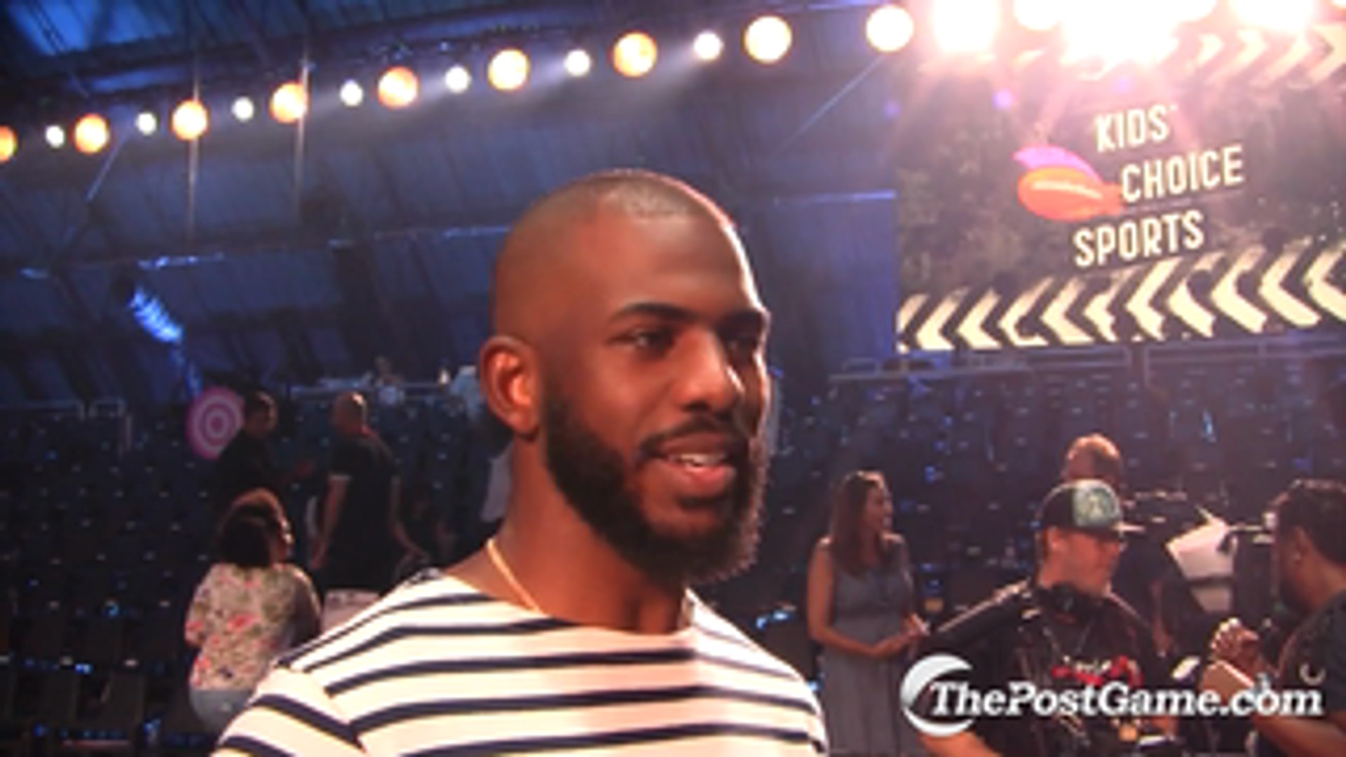 Chris Paul Gets Ready For Slime As Nickelodeon Kids Choice Sports