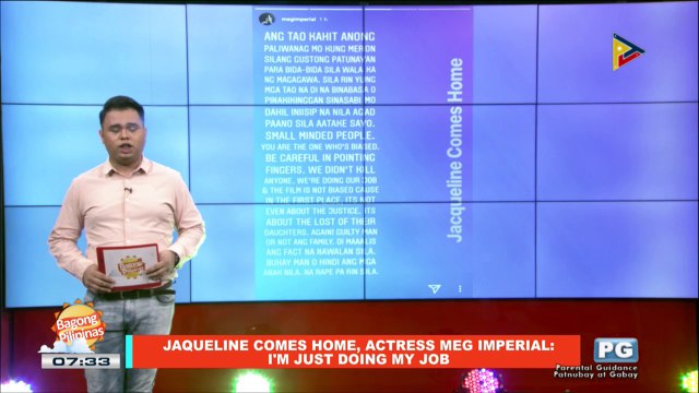 FIFIRAZZI | Jaqueline Comes Home actress Meg Imperial: I'm just doing my job; Rachel Peters, umaapaw ang pagmamahal sa kanyang mensahe para kay Camarines Sur Gov. Migz Villafuerte; 'I Am Paul Walker' documentary film, mapapanood sa Agosto