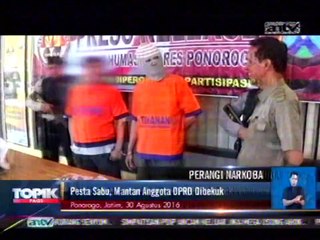 Pesta Sabu, Mantan Anggota DPRD Dibekuk