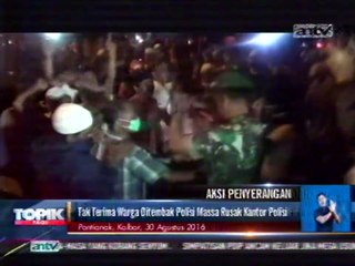 Tak Terima Warga Ditembak Polisi, Massa Serbu Kantor Polsek
