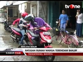 Kali Angke Meluap, Ratusan Rumah Warga Terendam Banjir