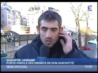 Evacuation campement Notre Dame Fr3 13H00