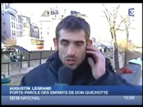 Evacuation campement Notre Dame Fr3 13H00