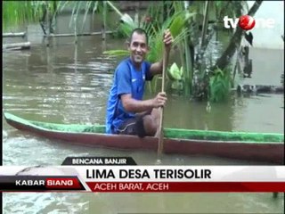 Download Video: Bencana Banjir di Aceh Barat Akibatkan 5 Desa Terisolir