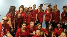 #GrupoLPGenRusia | El grupo de voluntarios del Mundial envió este saludo a El Salvador y a los graficionados. #violetaenrusia