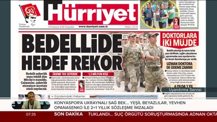 "Bedellide hedef rekor" #GününManşeti Hürriyet