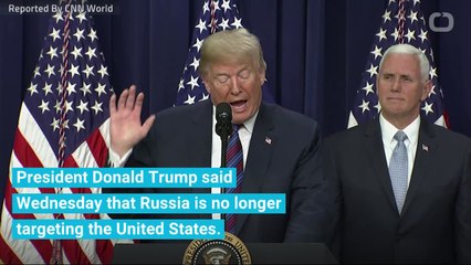 Trump Says Russia Is Not Targeting US Elections