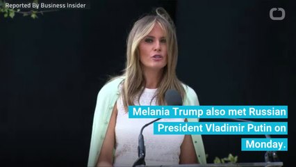Social Media Users Say Melania Trump Looks "Horrified" After Meeting Putin