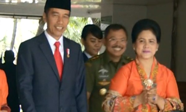 Presiden Jokowi dan Wapres Jusuf Kalla Jenguk SBY