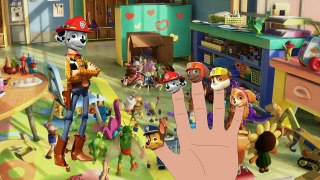 Toy Story Finger Family Song Buzz Lightyear and Sheriff Woody Transform into Paw Patrol Ch