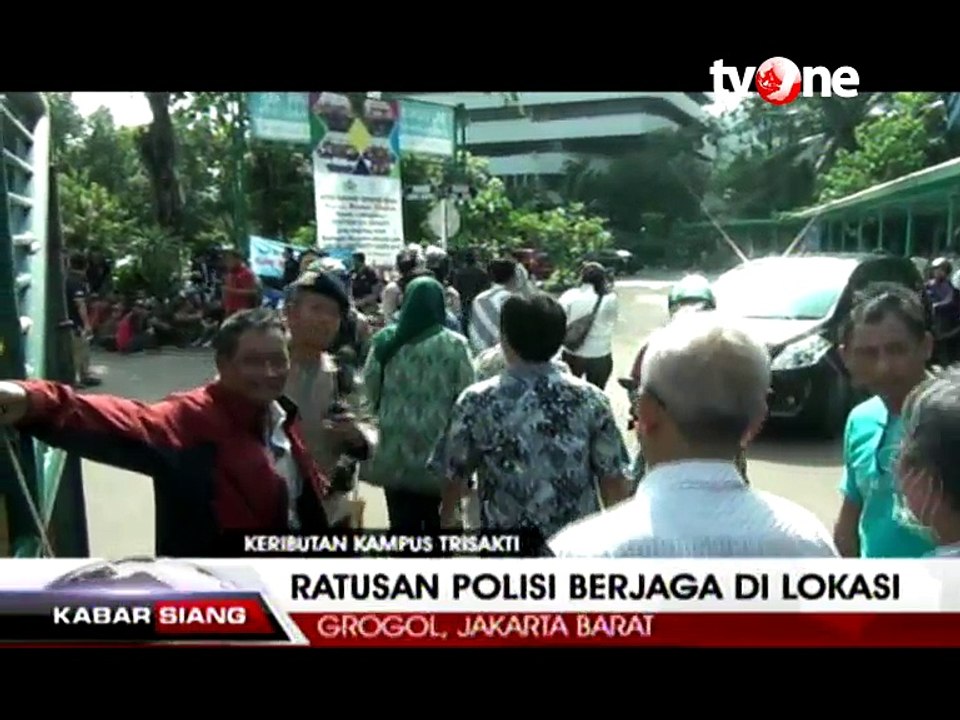 Sengketa Lahan, Kampus Trisakti Ricuh