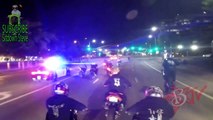 POLICE CHASE Motorcycle Messing With COPS Street Bike CRASH ACCIDENT Running From The COP Helicopter