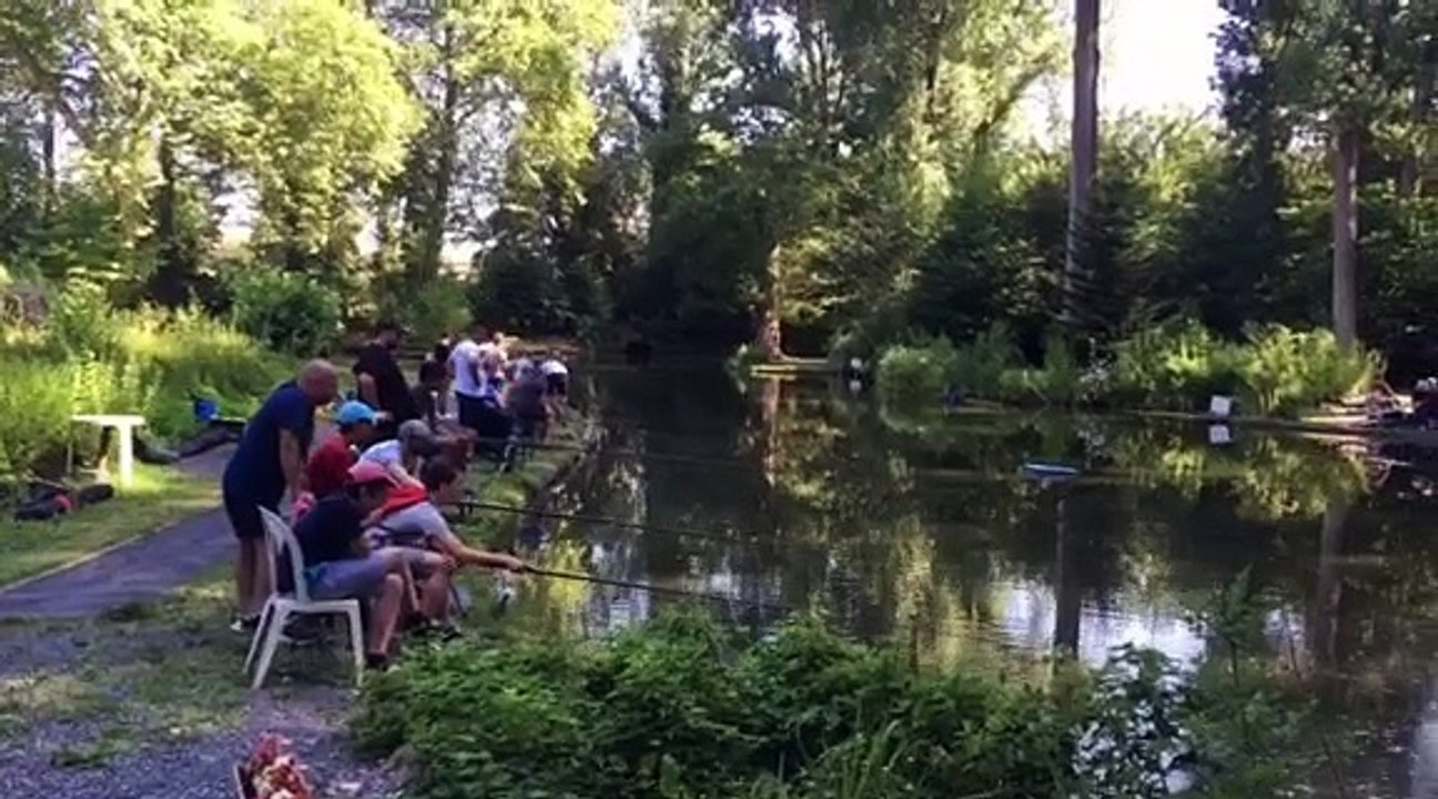 Péruwelz: la pêche à l'étang de Jaunay-Clan