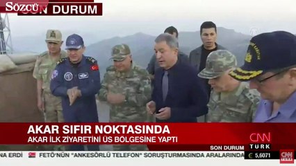 Download Video: Milli Savunma Bakanı Hulusi Akar sınırın sıfır noktasında