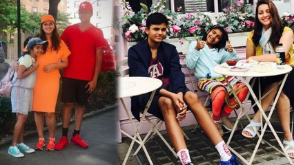 Renu Desai Photos With Her Kids Goes Viral