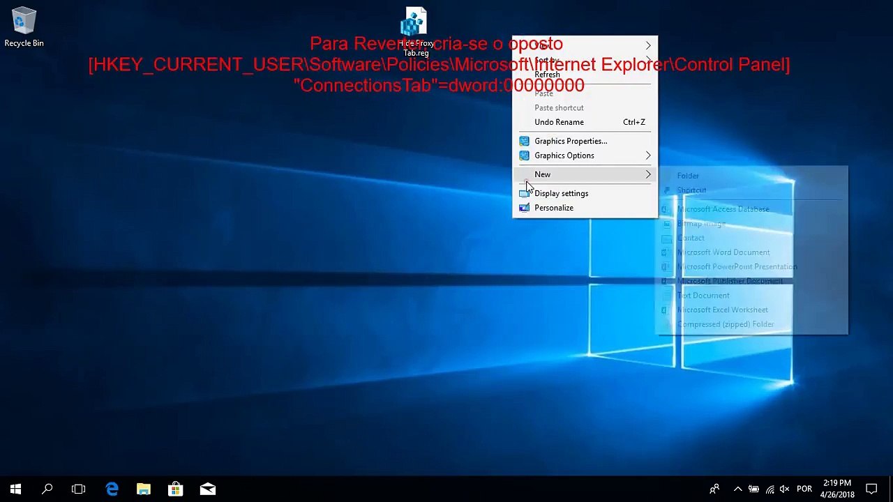 Hide and Show Proxy Tab