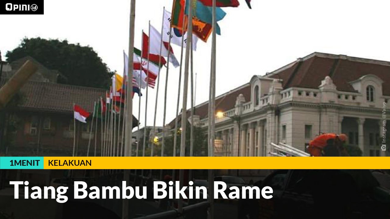 #1MENIT | Tiang Bambu BIkin Rame