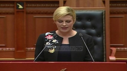 Presidentja kroate në Kuvend - Top Channel Albania - News - Lajme