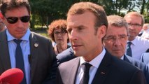 Interview du Président de la République, Emmanuel Macron lors de sa visite à Périgueux en Dordogne