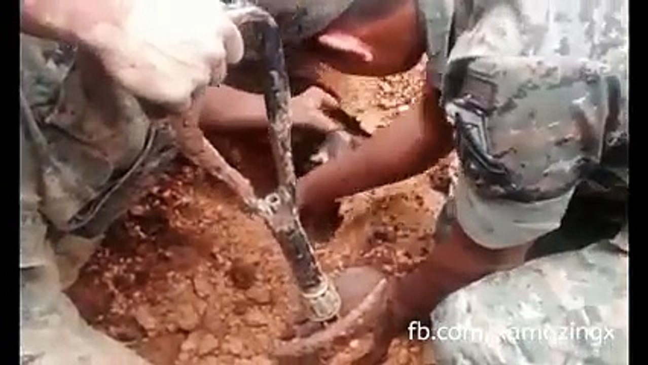 Soldiers Digging For Survivors After A Deadly Landslide, But Then They Discover THIS!