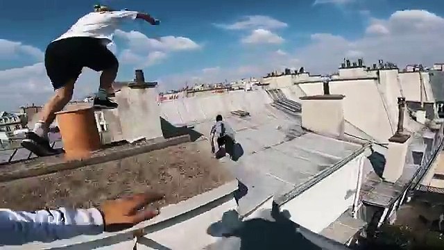 Parkour sur les toits de Paris (POV)