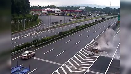 Un conductor dormido, un accidente brutal y cinco milagros