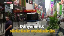 Sürücüsüz otobüs New York sokaklarında deneme sürüşü yaptı