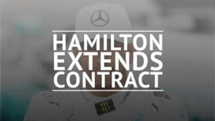 Hamilton signs new two-year deal at Mercedes