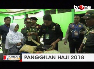 Ribuan Batang Rokok Dalam Sarung Calon Jemaah Haji Disita