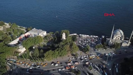 Dolmabahçe'de Yolda Çökme