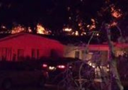 Neighbor Captures Flames Rising From San Marcos Apartment Fire