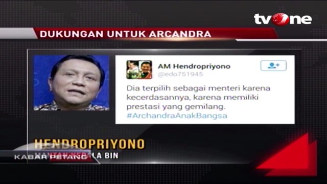 Ini Dukungan untuk Arcandra Tahar