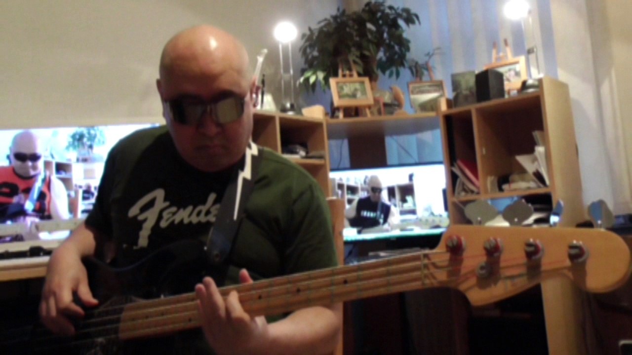 JazzFusion Funk Backing Track in F Minor Cool Breeze HD720 m2 Basscover2 Bob Roha