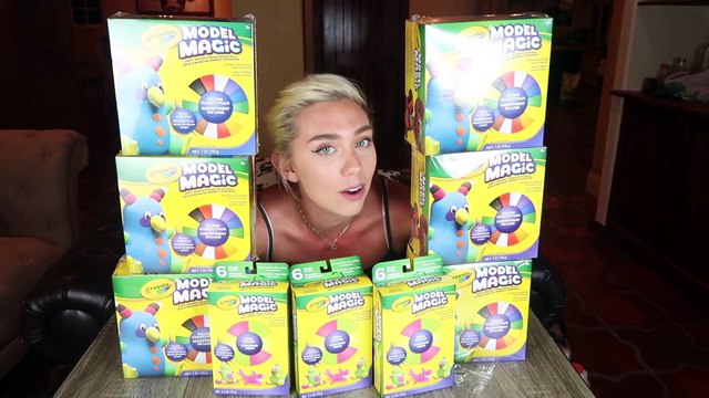 MIXING 100 LAYERS OF CLAY INTO 1 GALLON OF SLIME! MODEL MAGIC MOUNTIAN SO SATISFYING !